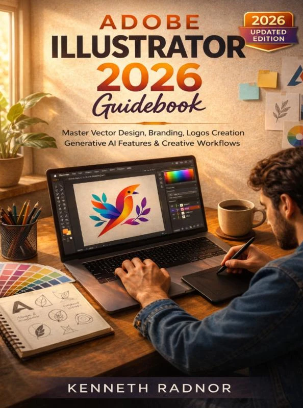 Adobe Illustrator 2026 Guidebook – Kenneth Radnor – boek cover