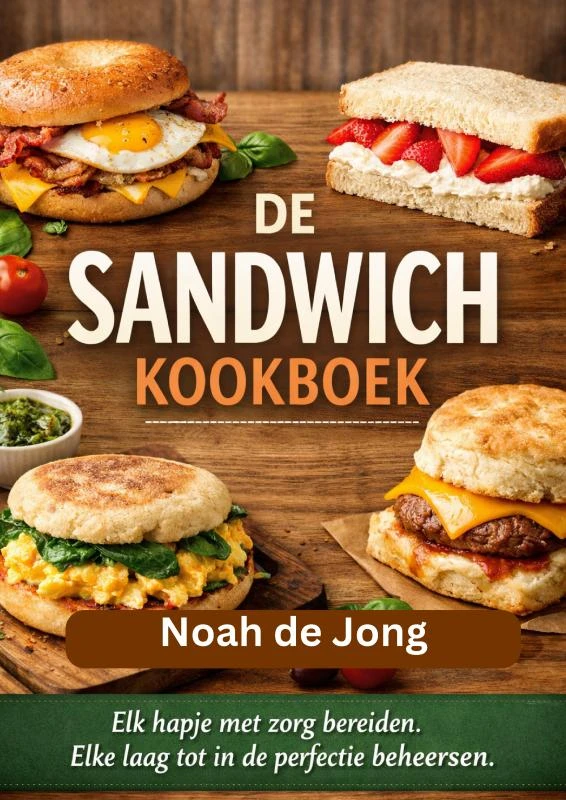 DE SANDWICH KOOKBOEK – Noah De JONG – boek cover