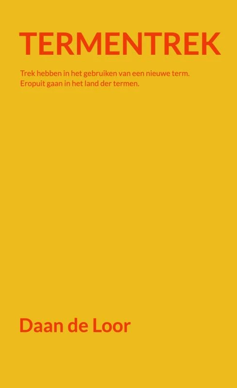 Termentrek – Daan De Loor – boek cover