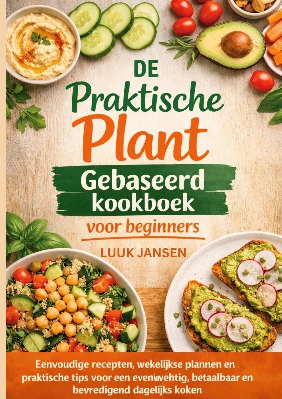 DE Praktische Plant Gebaseerd kookboek voor beginners – Luuk JANSEN – boek cover