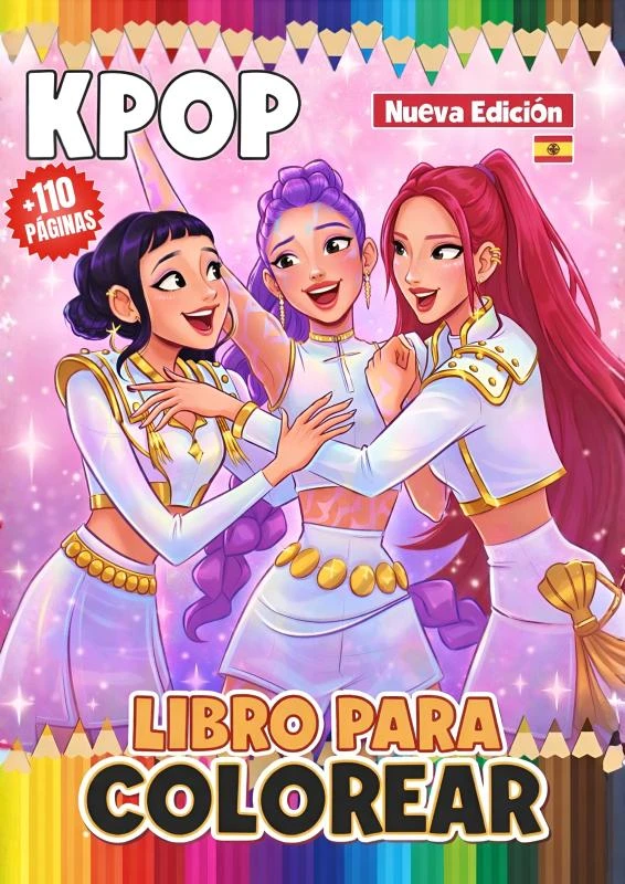 KPop Demon Hunters Libro para Colorear – Draon Ombren – boek cover