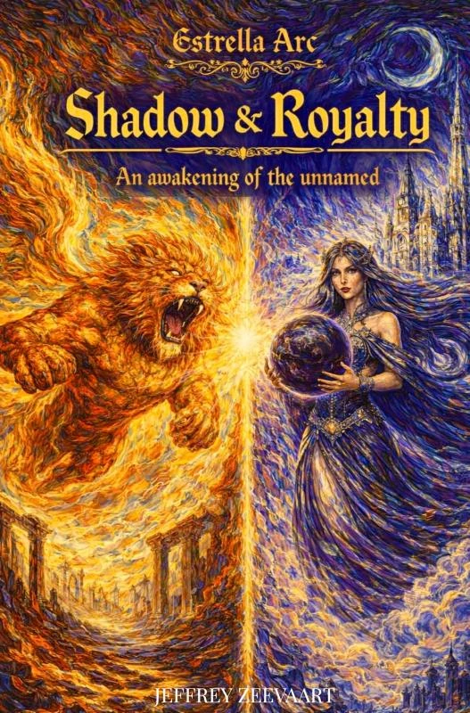 Shadow and Royalty : An awakening of the unnamed – Jeffrey Zeevaart – boek cover