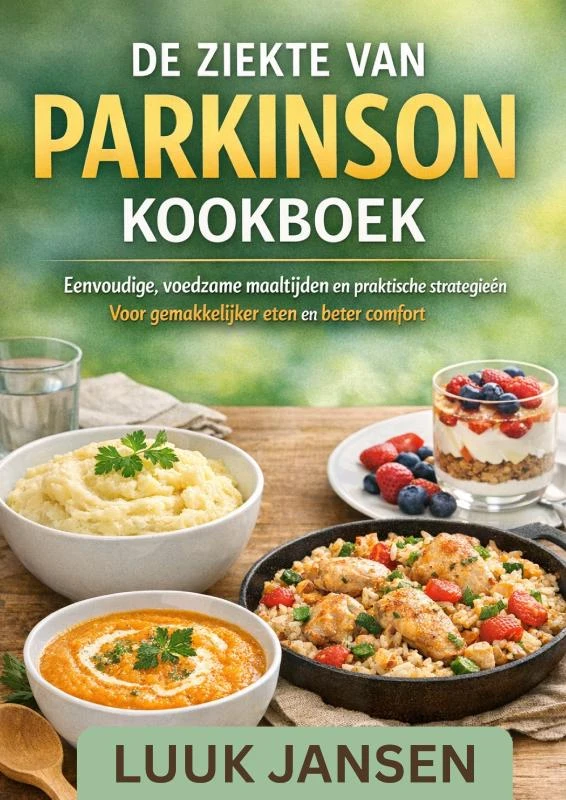 DE ZIEKTE VAN PARKINSON KOOKBOEK – Luuk JANSEN – boek cover