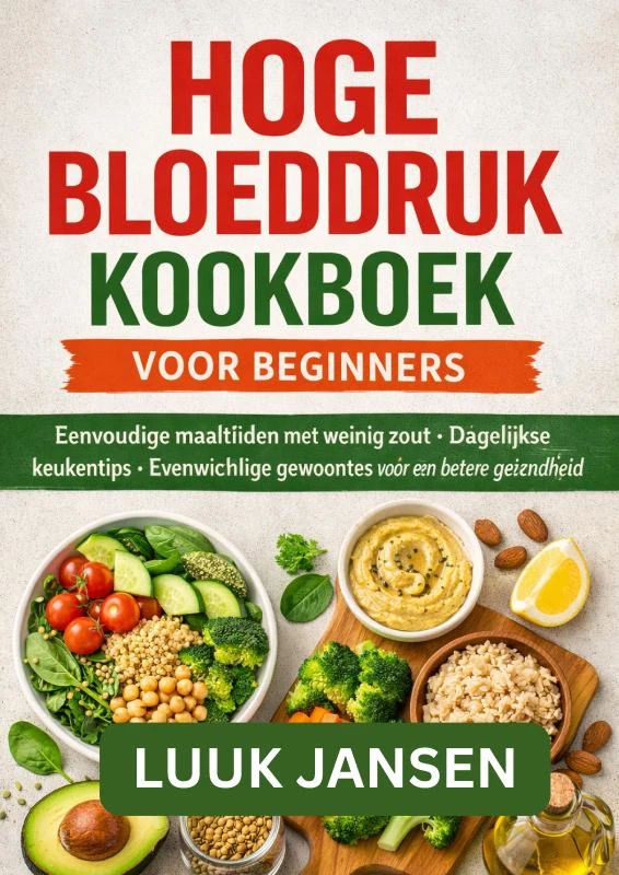 HOGE BLOEDDRUK KOOKBOEK VOOR BEGINNERS – Noah De JONG – boek cover