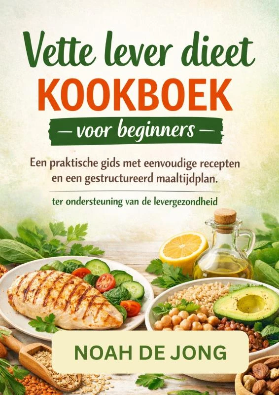 Vette lever dieet KOOKBOEK voor beginners – Noah De JONG – boek cover