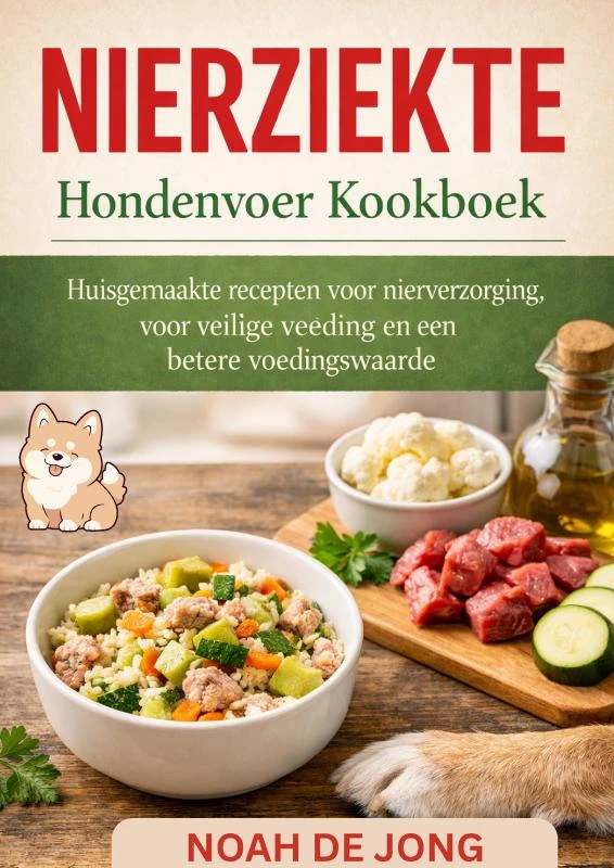 NIERZIEKTE Hondenvoer Kookboek – Noah De JONG – boek cover
