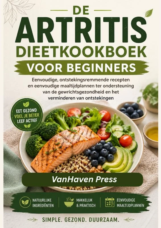 DE Artritis Dieetkookboek VOOR BEGINNERS – VanHaven Press – boek cover