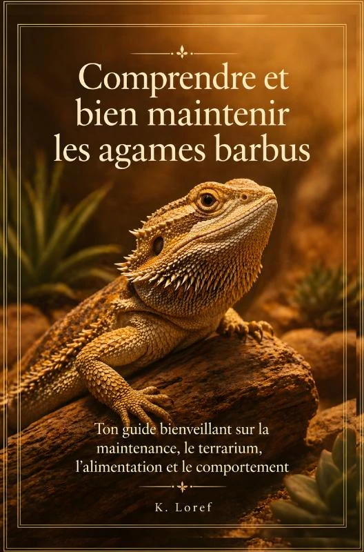Comprendre et bien maintenir les agames barbus – K. Loref – boek cover