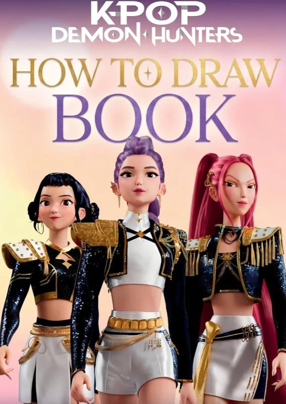KPop Demon Hunters How to Draw Book – Adrien Emmanual – boek cover