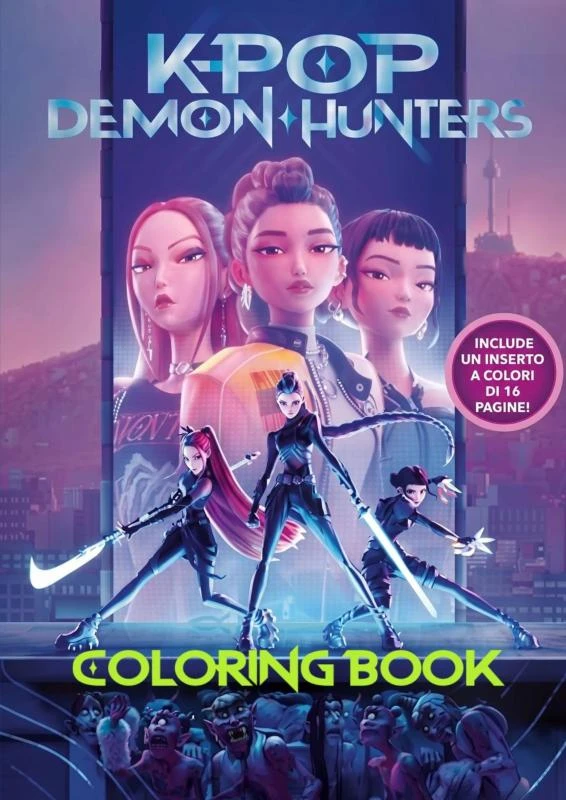 KPop Demon Hunters Coloring Book – boek cover