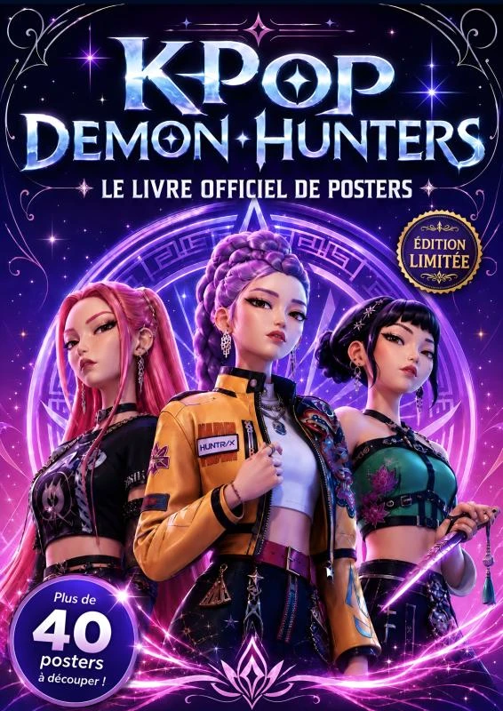 KPop Demon Hunters Le livre de posters officiel- Avec 40 posters ! – boek cover
