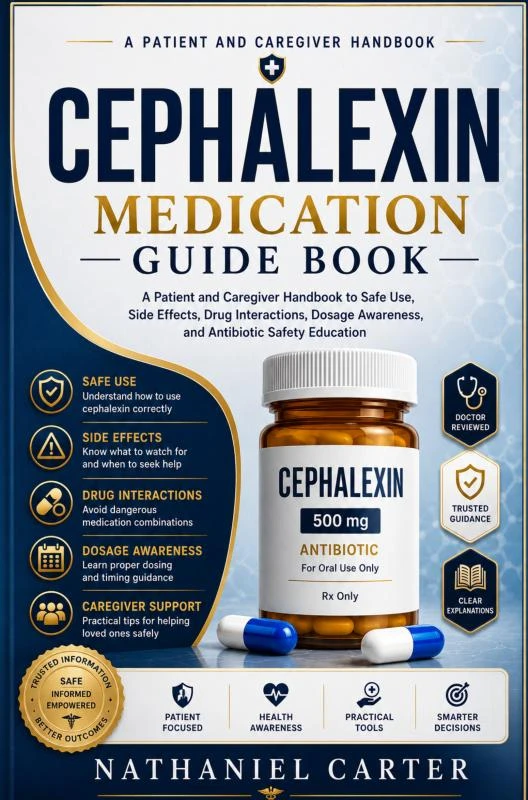 Cephalexin Medication Guide Book – Nathaniel Carter – boek cover