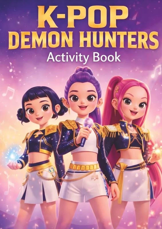 KPop Demon Hunters Activity Book for Kids Ages 6-10 – boek cover