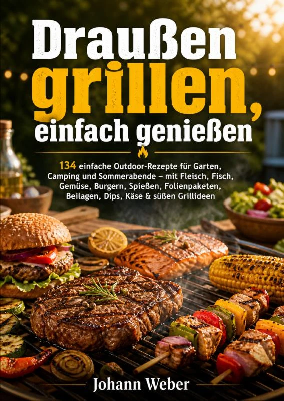 Draußen grillen, einfach genießen – Johann Weber – boek cover