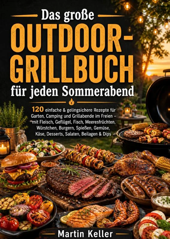 Das große Outdoor-Grillbuch für jeden Sommerabend – Martin Keller – boek cover