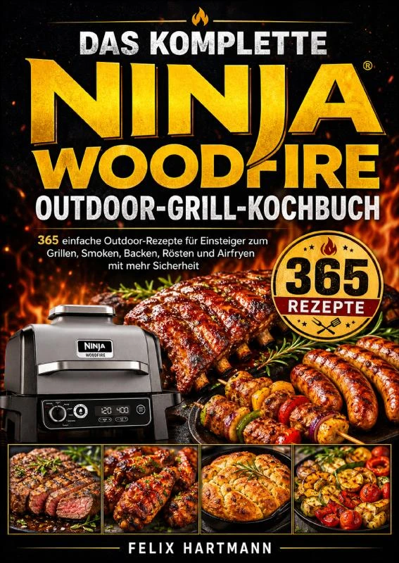 The Complete Ninja Woodfire Outdoor Grill Cookbook – Felix Hartmann – boek cover