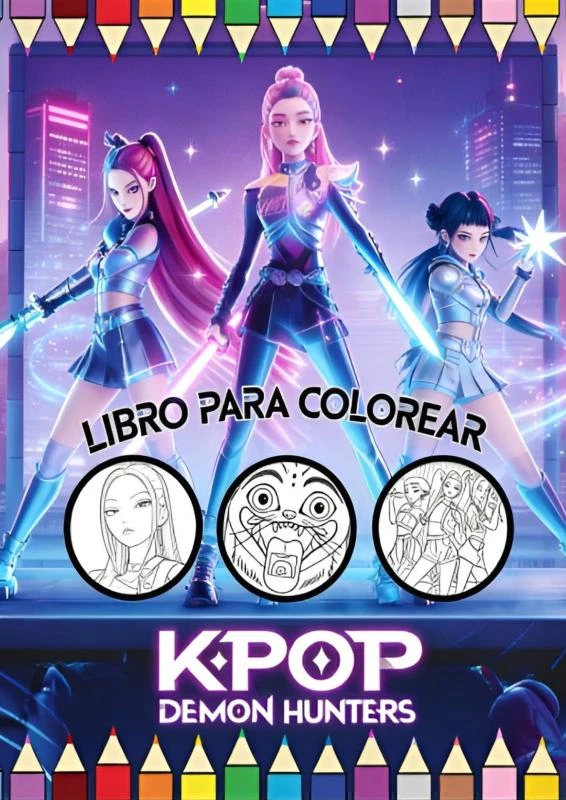 Libro para colorear Artistas del Futuro K-P0P – Brandon Steel Dev – boek cover