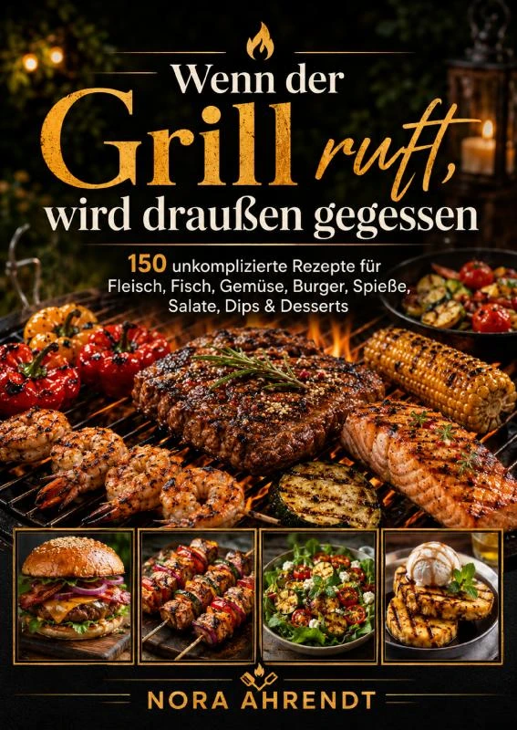 Wenn der Grill ruft, wird draußen gegessen – Nora Ahrendt – boek cover