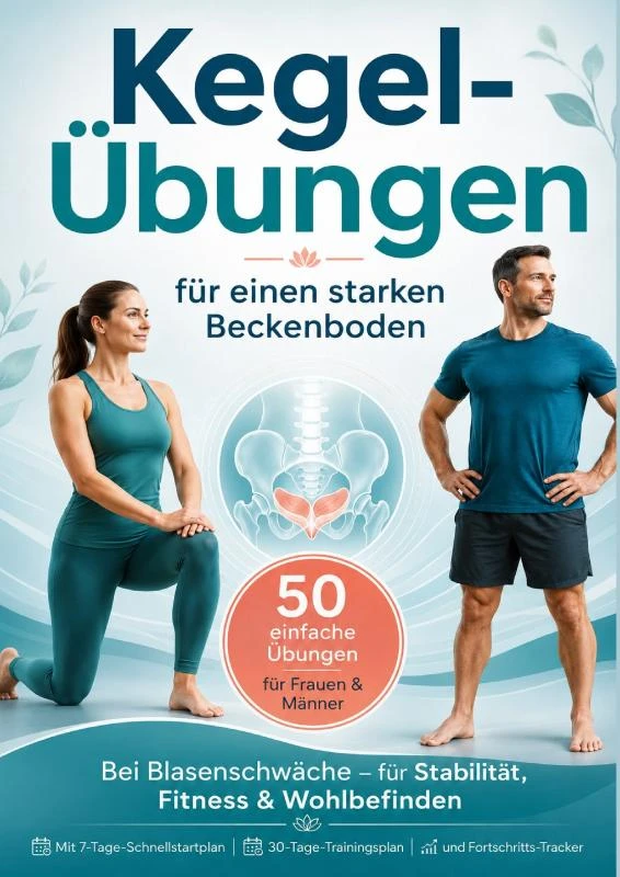 Kegel-Übungen für einen starken Beckenboden: 50 einfache Übungen für Frauen & Männer ¿ bei Blasenschwäche, für Stabilität, Fitness & Wohlbefinden – Lina Kernwald – boek cover