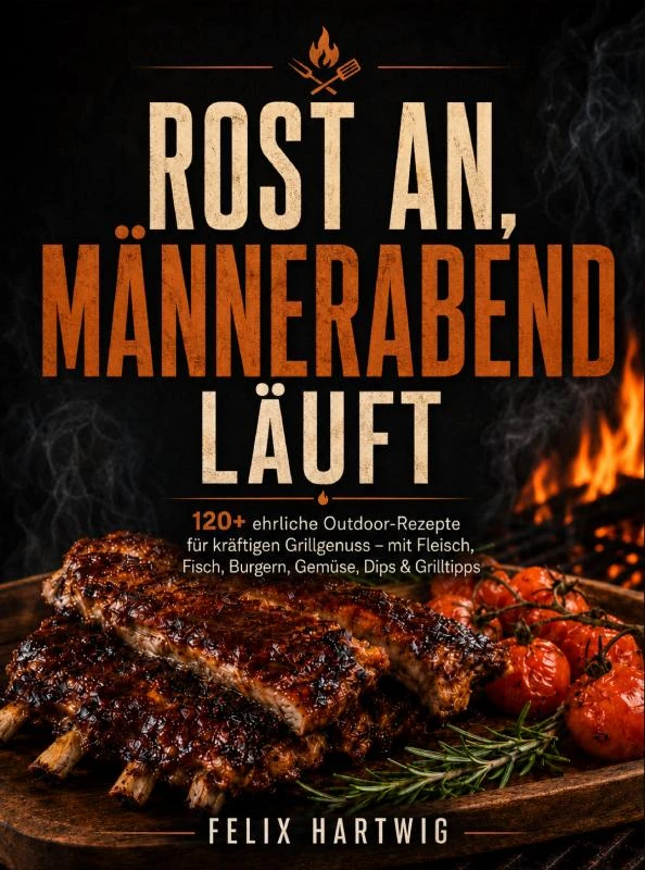 Rost an, Männerabend läuft – Felix Hartwig – boek cover