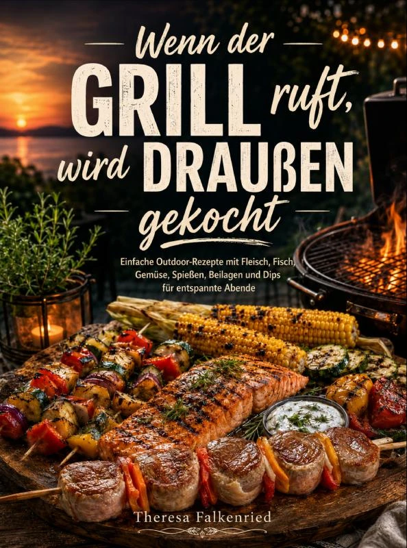 Wenn der Grill ruft, wird draußen gekocht – Theresa Falkenried – boek cover