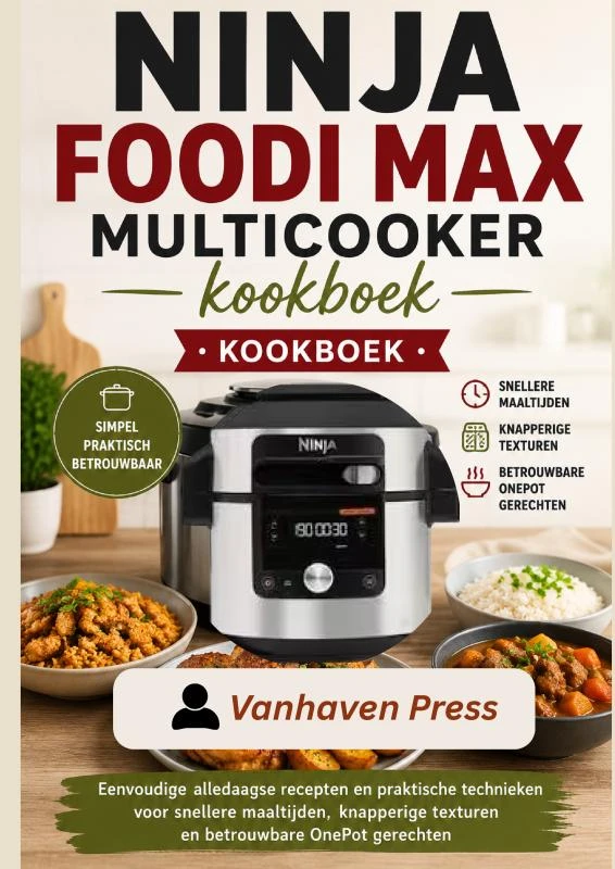 NINJA FOODI MAX MULTICOOKER kookboek – VanHaven Press – boek cover