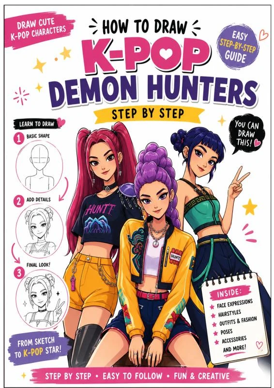 How To Draw K-pop Demon Hunters – Tasmi Martin – boek cover