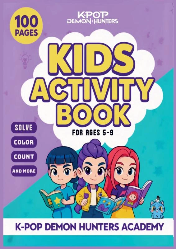 K-Pop Demon Hunter Activity Book for Kids – Amir Bachlo – boek cover