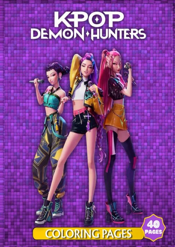 Kpop Demon Hunters Coloring Book – Daniel Contreras – boek cover