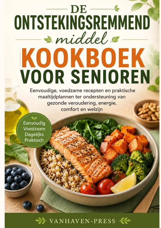 DE Ontstekingsremmend middel KOOKBOEK VOOR SENIOREN – VanHaven Press – boek cover