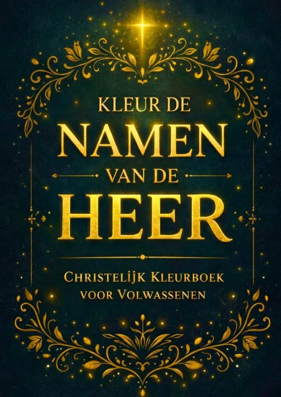 Kleurboek voor Volwassenen - Kleur de Namen van de Heer – Chistelijke Boeken Shop – boek cover