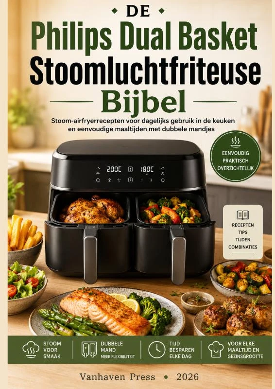 Philips Dual Basket Stoomluchtfriteuse Bijbel – VanHaven Press – boek cover