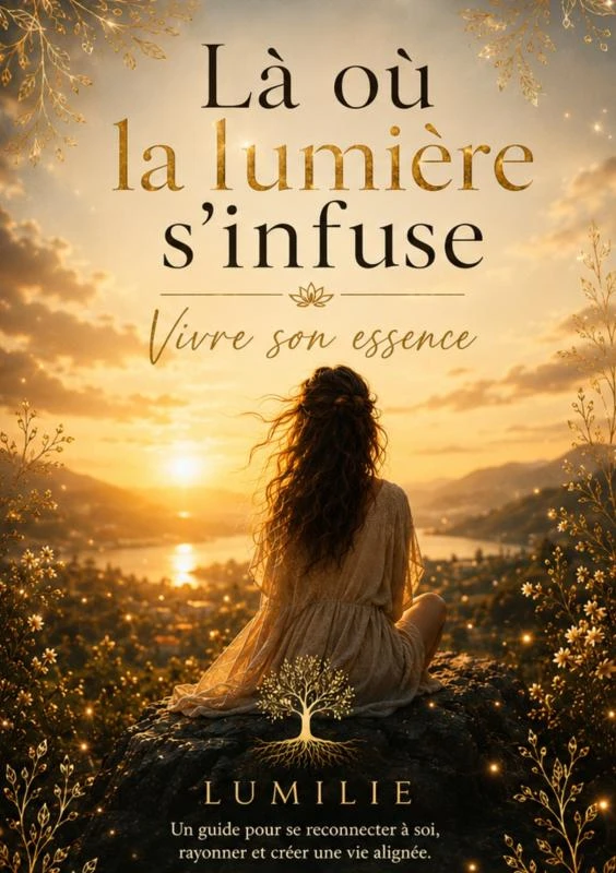 Là où la lumière s'infuse – Lumilie L‘essence de vie – boek cover