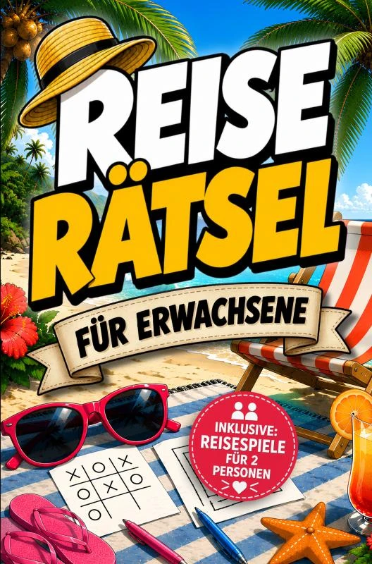 Reise-Rätsel für Erwachsene: Das Rätselbuch für den Urlaub und unterwegs ¿ inklusive Reisespiele für 2 Personen – Offline Oase – boek cover