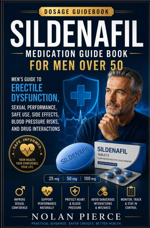 Sildenafil Medication Guide Book for Men Over 50 – Nolan Pierce – boek cover
