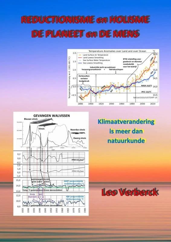 Reductionisme en Holisme - De Planeet en de Mens – Leo Verberck – boek cover