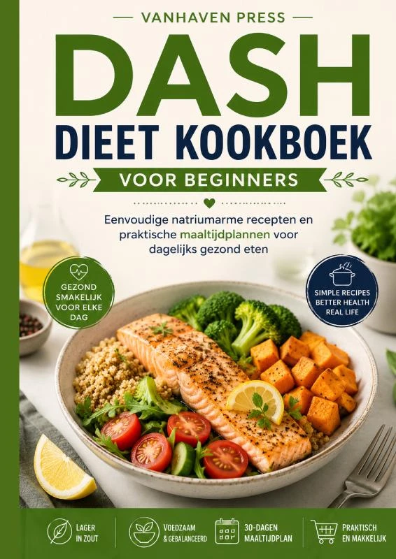 DASH DIEET KOOKBOEK VOOR BEGINNERS – boek cover