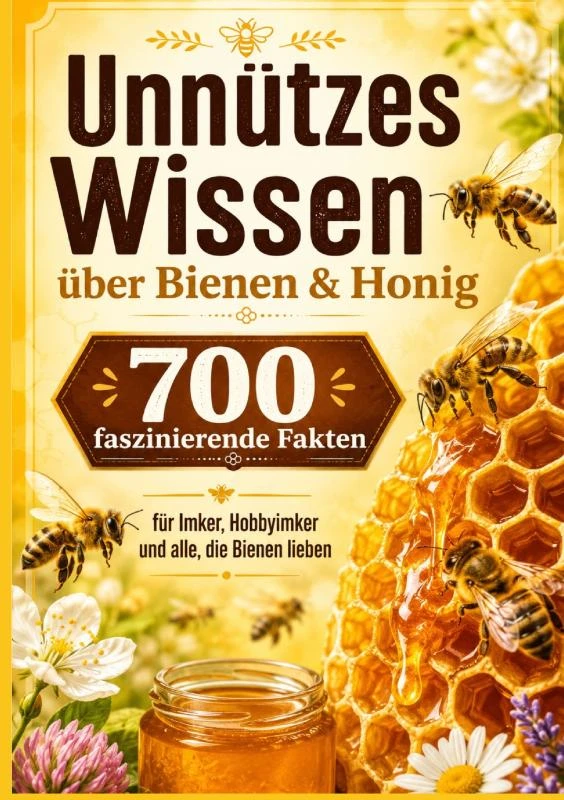 Unnützes Wissen über Bienen & Honig : 700 faszinierende Fakten für Imker, Hobbyimker und alle, die Bienen lieben – Lina Honigwald – boek cover
