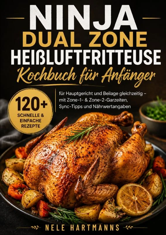 Ninja Dual Zone Heißluftfritteuse Kochbuch für Anfänger – Nele Hartmanns – boek cover