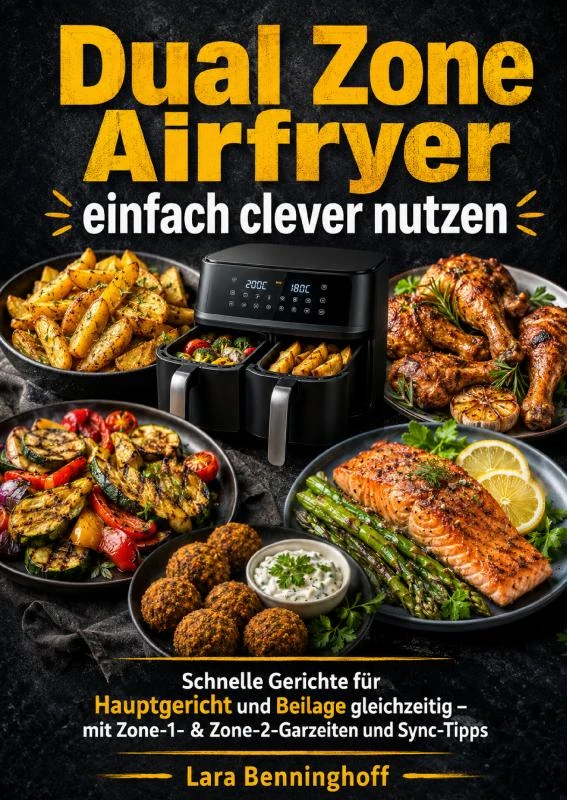 Dual Zone Airfryer einfach clever nutzen – Lara Benninghoff – boek cover