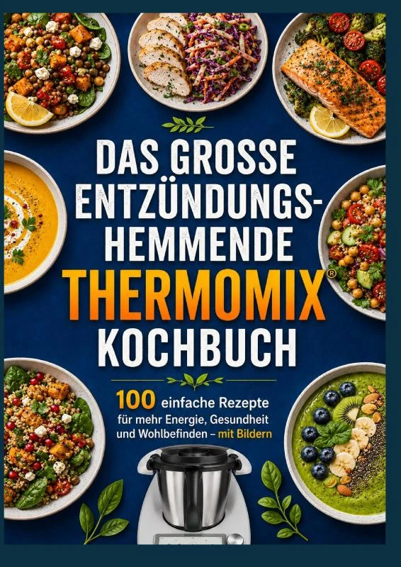 Das große entzündungshemmende Thermomix® Kochbuch : 100 einfache Rezepte für mehr Energie, Gesundheit und Wohlbefinden ¿ mit Bildern – Marina Neuenwald – boek cover