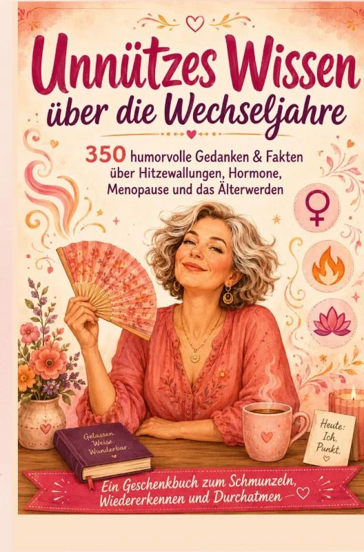 350 humorvolle Gedanken und Fakten über Menopause, Hitzewallungen, Hormone, Stimmungsschwankungen und das Älterwerden – Marlene Sommerfeld – boek cover