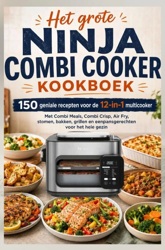 Het grote Ninja Combi Cooker kookboek: 150 geniale recepten voor de 12-in-1 multicooker – Marieke L – boek cover
