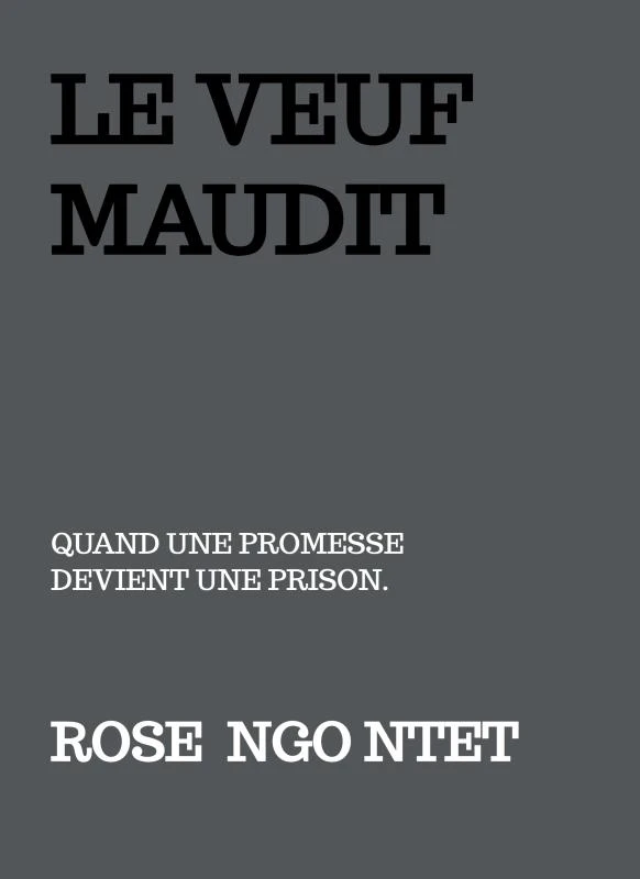 LE VEUF MAUDIT – boek cover