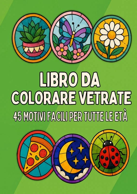 Libro para Colorear para Todas las Edades: Libro da Colorare Vetrate – Libros & Libros – boek cover