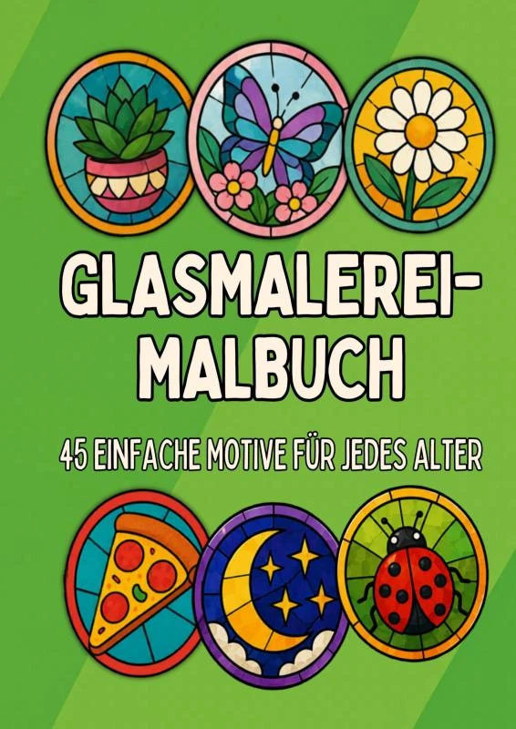 Malbuch für Alle Altersgruppen: Glasmalerei-Malbuch – boek cover