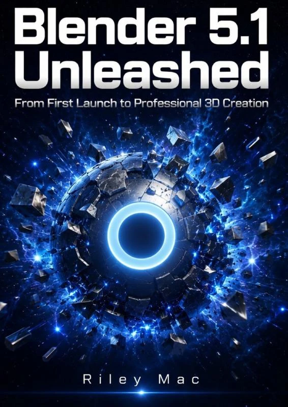 Blender 5.1 Unleashed – Riley Mac – boek cover
