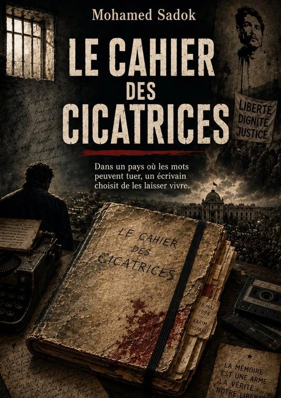 Le cahier des cicatrices – Mohamed Sadok – boek cover
