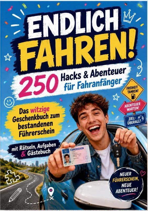 ENDLICH FAHREN! 250 Hacks & Abenteuer für Fahranfänger – Nele Straßenberg – boek cover