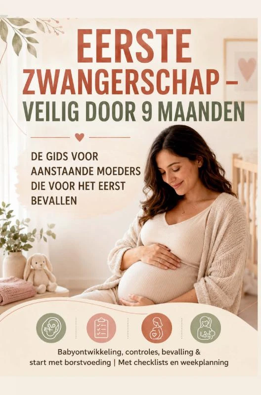 EERSTE ZWANGERSCHAP ¿ VEILIG DOOR 9 MAANDEN DE GIDS VOOR AANSTAANDE MOEDERS DIE VOOR HET EERST BEVALLEN – Ella Mutberg – boek cover